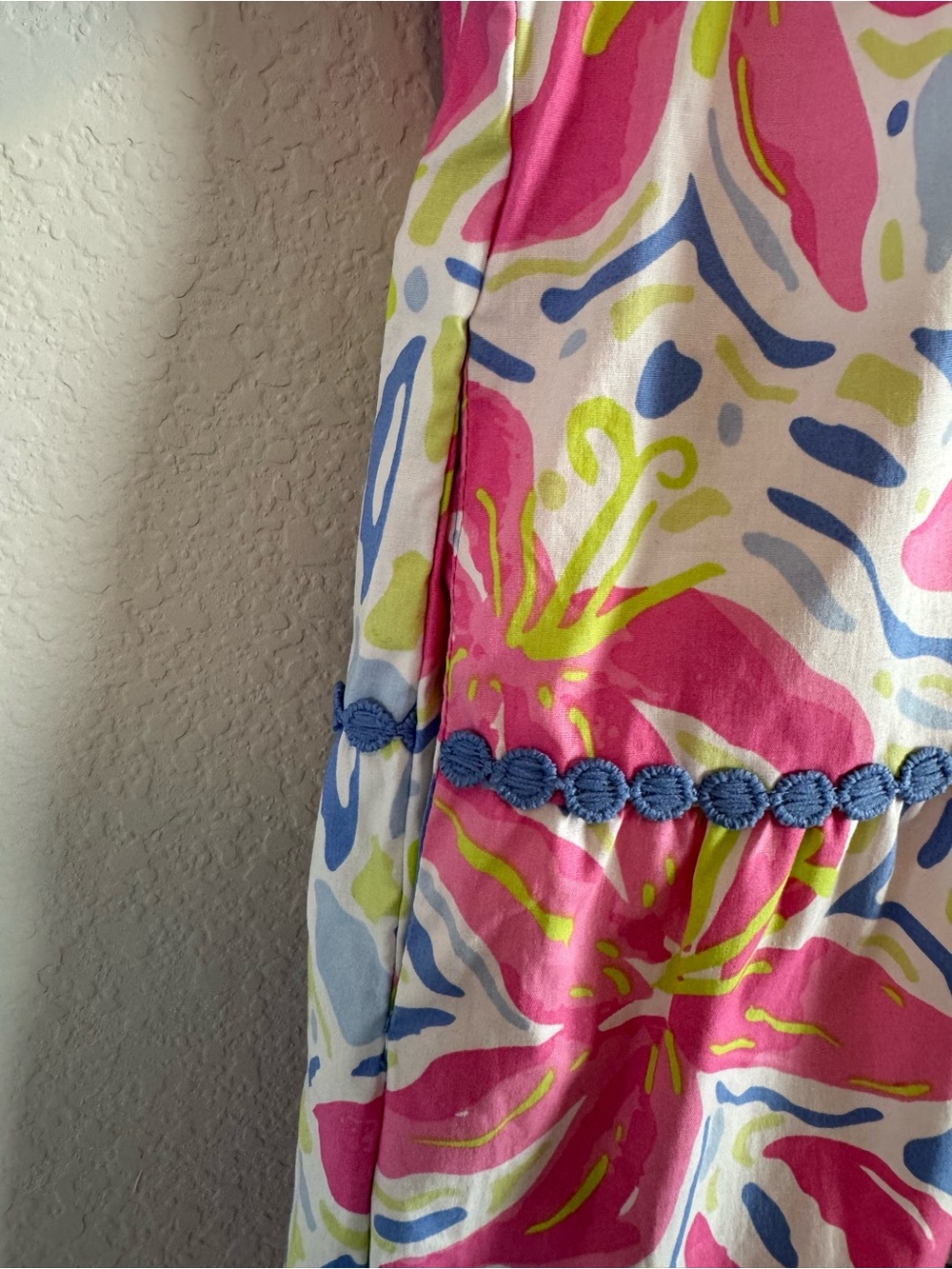 Mary Square Palmer Dress Hibiscus Harmony Tiered Puff Sleeve Dress Size M - Picture 5 of 9